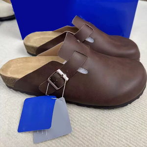 Chaussures à lanières <span class=keywords><strong>orthopédiques</strong></span> pour hommes femmes en cuir de vachette doublé en cuir véritable Birkenstocks Alternative Soft Clogs <span class=keywords><strong>Mules</strong></span> Oem Factory - Product Image 3