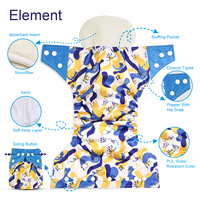 2025 vente en gros couche lavable réutilisable pour bébé couche lavable pour enfants couche réglable avec insert en bambou