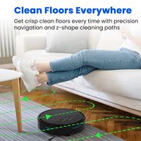 Aspirateur robot électrique intelligent 3 en 1 avec fonction de nettoyage automatique, recharge automatique et filtre HEPA pour la maison et l'hôtel