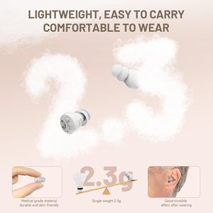 Audífonos Recargables de Venta Libre con 16 Canales, Reducción de Ruido, Invisibles, Cómodos, Control de un Solo Botón para Conversaciones Claras - Product Image 5