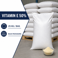 Vitamine E 50% de qualité alimentaire en vrac 25 kg pour prémélange d'aliments pour animaux, stock entrepôt USA, directement de l'usine