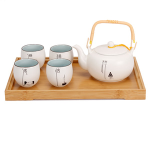 Bamboo <b>Tea</b> <b>Tray</b> Set Rectangular Wooden Pattern Restaurant Serving <b>Trays</b> For Hotels And <b>Tea</b> Sets - Product Image 5