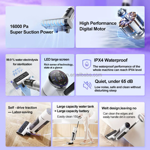 Robot Aspirador Inalámbrico con Motor sin Escobillas <span class=keywords><strong>para</strong></span> Limpieza de Sofás, Aspiradora Húmeda y Seca <span class=keywords><strong>para</strong></span> Limpieza de Pisos de Hotel, Robot de Limpieza y Fregado - Product Image 3