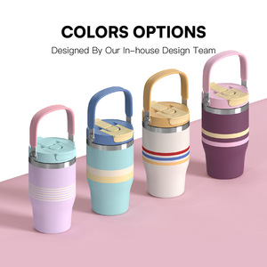 Gobelet isotherme en acier inoxydable de 30 oz avec poignée, isolation sous vide, pour le camping, couvercle 2-en-1, performance thermique de 24 à 36 heures, style américain - Product Image 5