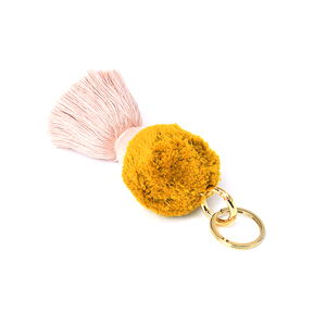 Porte-clés à <span class=keywords><strong>pompon</strong></span> en coton pour sac à main et porte-clés <span class=keywords><strong>pompon</strong></span> coloré à <span class=keywords><strong>deux</strong></span> niveaux pour sac à main - Product Image 3