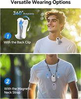 Caméra corporelle miniature 4K étanche avec Wi-Fi, caméra d'action portable avec clip rotatif à 360 degrés pour les activités de plein air