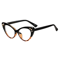Nouvelle Arrivée Monture de Lunettes Œil de Chat Diamant de Fabricant Luxe Classique Tendance Anti-Lumière Bleue Monture Optique Lunettes de Lecture