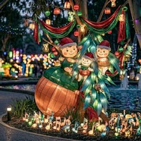 Lebendige Freizeitpark-Laternen-Interaktionsdekoration für Neujahr Innen-/Außenbereich Themenpark-Lichtshow