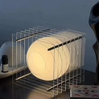 Lampe minimaliste DIY à effet de lumière multicouche orange coucher de soleil, pour chambre à coucher, salon, entrée, maison d'hôtes, cadeau, thème lune et médiéval