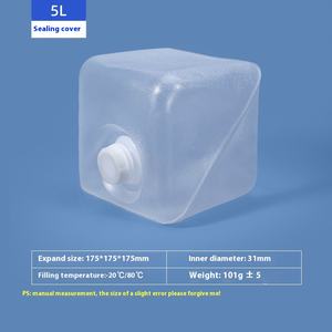 Metasequoia 5/10/20 litres sac à <span class=keywords><strong>eau</strong></span> transparent de qualité alimentaire givré seau souple robinet pliable produit <span class=keywords><strong>d</strong></span>'injection bidon - Product Image 5