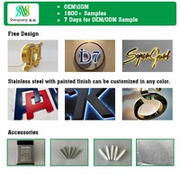 Letreros de Número de Puerta Iluminados de Aluminio y Acero Inoxidable Modernos de Alta Gama Personalizados para Casa, Apartamento, Hotel, Tienda