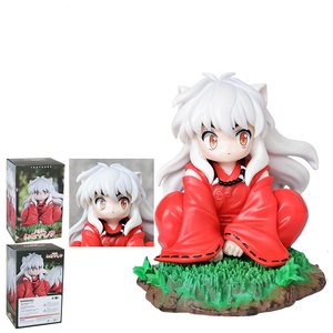 Figurine d'anime <span class=keywords><strong>Inuyasha</strong></span> enfant, nouvelle arrivée, chiot mignon en position assise et accroupie, ornement de bureau, décoration de voiture, jouet tendance, cadeau - Product Image 4