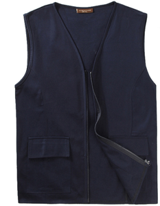 I lavoratori con Logo personalizzato in cotone 200G indossano gilet di cotone uniforme da lavoro resistente alle rughe gilet da uomo - Product Image 3