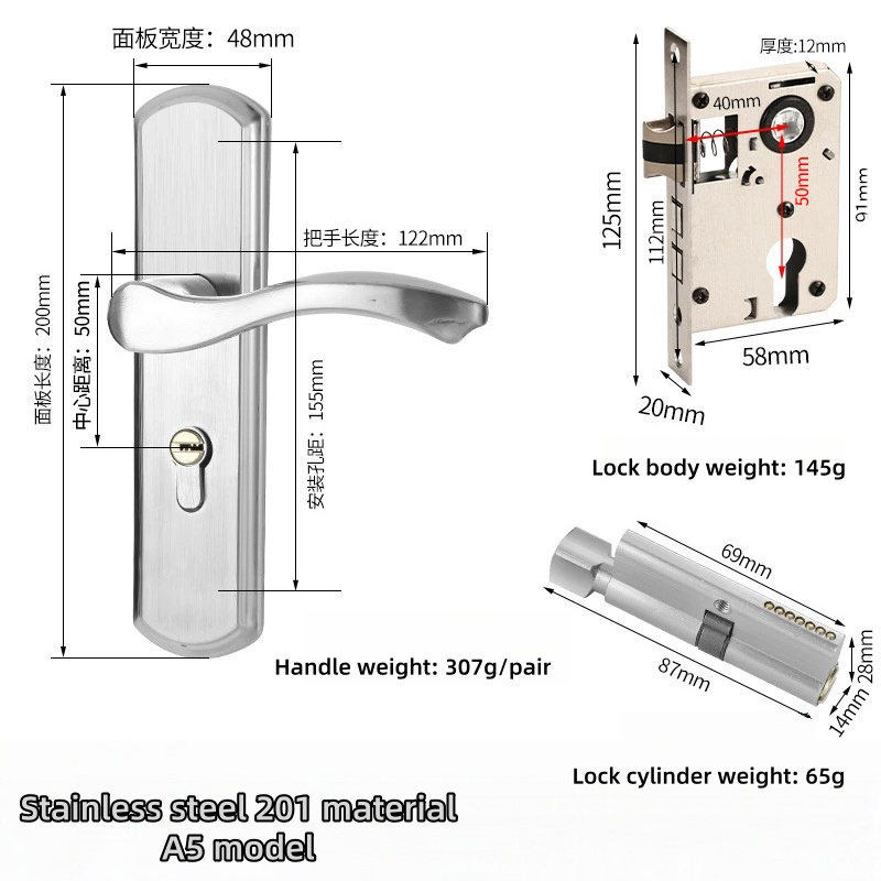 Stainless Steel 201 Material A5