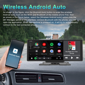 Karadar T50 Tableau de bord portable à écran tactile 10,26'' avec Carplay sans fil et caméra de recul Android FM BT pour voitures DVR inclus - Product Image 4