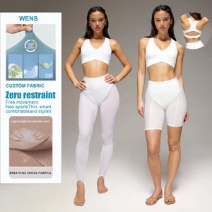 Custom Logo Print <b>Pattern</b> Yoga Sports Suit Quick Dry Breathable Butt Lift <b>Leggings</b> Front Logo Mesh XS Sustainable Sports Wear - Product Image 1