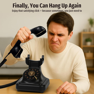 Téléphone <span class=keywords><strong>fixe</strong></span> rechargeable USB-C de style vintage <span class=keywords><strong>avec</strong></span> fonction <span class=keywords><strong>haut</strong></span>-<span class=keywords><strong>parleur</strong></span> et assistant vocal - Product Image 6