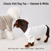Pull en tricot d'hiver élégant pour Bichon Frise, haut thermique pour chats et petits chiens, vêtement pour animaux de compagnie tendance, favori des influenceurs