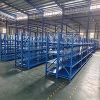 Étagère de stockage de palettes robuste et ajustable, finition thermolaquée, protection contre la corrosion, taille personnalisable pour