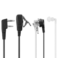 Kit Earpiece saluran tabung udara Walkie Talkie murah dengan Mic klip PTT pemandu keselamatan petugas keamanan Headset interkom khusus