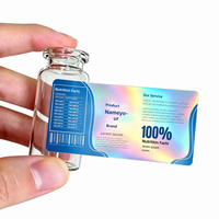 Étiquettes adhésives personnalisées imprimées, étiquettes en vinyle imperméables pour flacons en verre, autocollants pour emballages cosmétiques de 3 ml, 5 ml, 10 ml