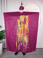 Traditionelle Abayas Afrikanische Kleider für Frauen Abendkleid Kopftuch Übergröße Hochzeitskleid Luxuriöse Bazin Riche Robe
