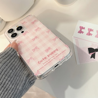 Coque souple double couche IMD avec motif anime chien chat nœud papillon, personnalisable avec logo, pour iPhone 16 Pro Max 17 15