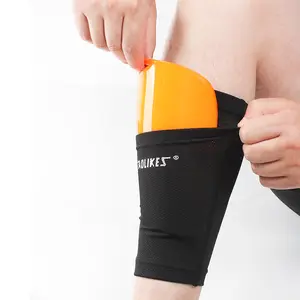 Supporto polpaccio compressione manica stinco calze con tasca Aolikes sport protezione per adulti sottile abbigliamento giovanile Ltd.