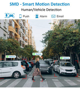 كاميرا أمان صغيرة خارجية بدقة 6 ميجابكسل مع تقنية PoE وH.265 مقاومة للماء بعدسة <span class=keywords><strong>2</strong></span>.8 ملم وميكروفون مدمج نظام كشف ذكي للأشخاص/المركبات بتقنية الذكاء الاصطناعي P2p - Product Image 4