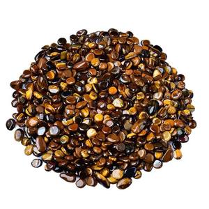 Figurine ovale artisanale en quartz naturel œil de tigre, pierre de gravier écologique, ornement et pierre de dégaussage énergétique - Product Image 5