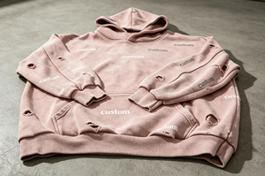 Sweat-shirt surdimensionné personnalisé style streetwear, en coton épais, effet délavé, coupe courte, pour homme - Product Image 5