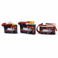 Batterie LiPo 900mAh 45C 2S 3S 4S avec options multi-cellules rechargeable pour drone FPV, voiture RC, camion, crawler, avion, hélicoptère