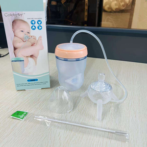 Lot de biberons en silicone et PP sans BPA <span class=keywords><strong>pour</strong></span> bébés de 0 à 12 mois, sûrs, anti-coliques, à large ouverture, débit variable, imprimé mignon - Product Image 6