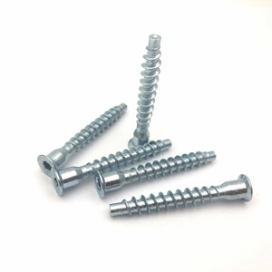 Venta al por mayor de la fábrica hexagonal luz agujero de los tornillos de los muebles para armarios Confirmat tornillo - Product Image 1