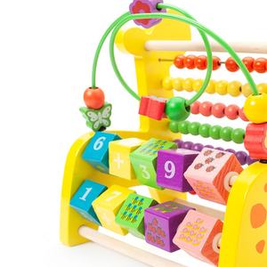 Vente chaude Cerf Perlé Calcul Flip Frame Multi-fonction Abacus Bébé Main Oeil Coordination Mathématiques <span class=keywords><strong>Jeu</strong></span> D'apprentissage - Product Image 5