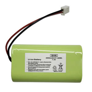 Yeşil PVC Yüksek Kapasiteli Pil Paketi Li-ion 18650 2S1P 7.4V 2900mAh Taşınabilir Elektrikli Cihazlar için PCB'li Pil - Product Image 1