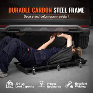 Creeper de 40 pouces pour mécaniciens Capacité de 300 lbs Équipement de réparation de carrosserie roulante automobile pour garages - Product Image 4