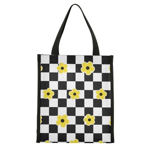 Lot de 6 sacs isothermes réutilisables Aloha, design floral hawaïen personnalisé, 20L, pour l'école, le bureau, les pique-niques en plein air - Product Image 1