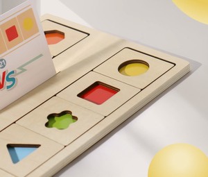 Hot Bán Trẻ Em Của Bằng Gỗ Đầu Giáo Dục Hình Học Hình Dạng Trận Chiến Trò Chơi Montessori Hình Dạng Nhận Thức Tư Nghĩ Trận Chiến Lớn Đồ Chơi - Product Image 2