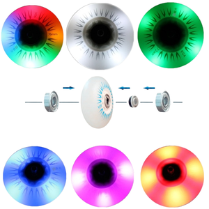 Ruedas para Patines, Ruedas de Patinaje en Línea con Luces LED de 110 mm, Ruedas de Patinaje Matter <span class=keywords><strong>G13</strong></span> de 100 mm, Ruedas de Patinaje Luminosas de 110 mm y 90 mm - Product Image 3