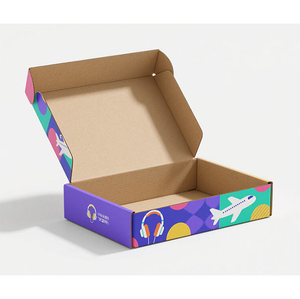 Boîte d'expédition robuste en carton ondulé avec logo personnalisé pour l'e-commerce, les petits <span class=keywords><strong>colis</strong></span> et l'expédition des commandes en ligne - Product Image 3