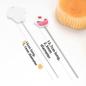 Fabbrica diretta in acciaio inox termometro per torta di plastica nuovo strumento di prova per la cottura della torta di biscotti strumento di cottura per panettieri - Product Image 3