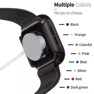 Funda Protectora Completa de Aleación de Aluminio de Alta Calidad Ultrafina + Cristal Templado para <span class=keywords><strong>Apple</strong></span> <span class=keywords><strong>Watch</strong></span> Series 7 6 <span class=keywords><strong>Se</strong></span> 45mm 41mm - Product Image 4