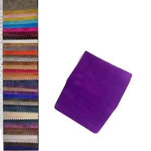 Pochette d'emballage personnalisée en suède épais violet avec logo et rayures pour livres, cosmétiques et foulards - Product Image 1