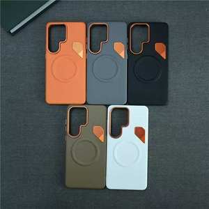 Funda Magnética Personalizada para Teléfono con Detalle de Ventilación para Cámara, Envuelta <span class=keywords><strong>en</strong></span> Cuero, para <span class=keywords><strong>iPhone</strong></span> 18 <span class=keywords><strong>Pro</strong></span> <span class=keywords><strong>Max</strong></span> y Samsung Galaxy S26 Ultra - Product Image 1