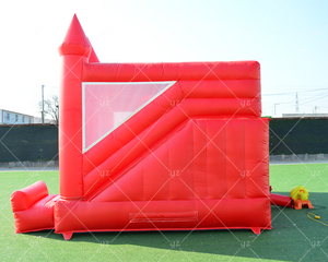 Casa di rimbalzo gonfiabile, ponticello del castello dei bambini ampia <span class=keywords><strong>Area</strong></span> di salto, pareti in rete circondati, scivolo, canestro da basket - Product Image 6