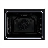 Four Électrique Encastrable Grande Capacité, Appareil de Barbecue, Four de Cuisson Domestique avec Porte Vitrée, Commande par Boutons, Décongélation Programmée