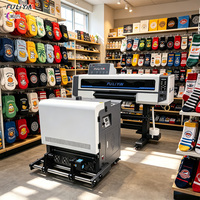 Printer DTF 60 cm Double Head I3200 Printer DTF 24 Inch A2 dengan Mini Shaker dan Pengering Ringan KCMY 5 Warna