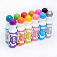 Marqueurs à points de peinture lavables, pointe en feutre 2 oz à base d'eau non toxique Bingo Dabber Pens pour dessin éducatif Art Coloring Markers
