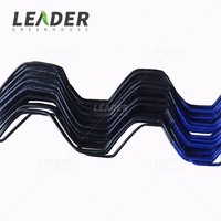 Anti rouille Pépinière serre accessoires cerceau tunnel film verrouillage c canal vert plastique revêtement zigzag wiggle wire